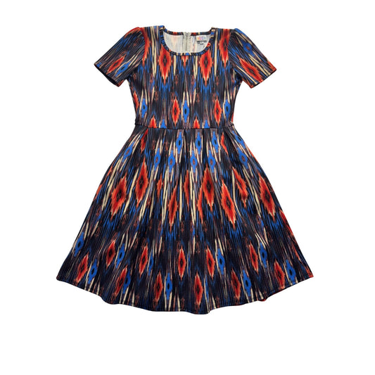 LuLaRoe XS Multicolor Ikat Print Dress #9146