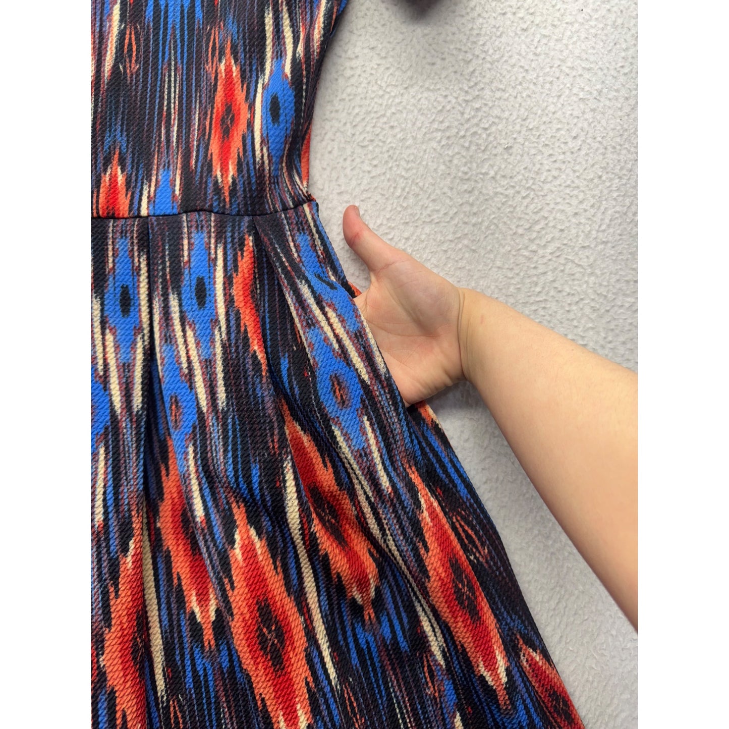 LuLaRoe XS Multicolor Ikat Print Dress #9146