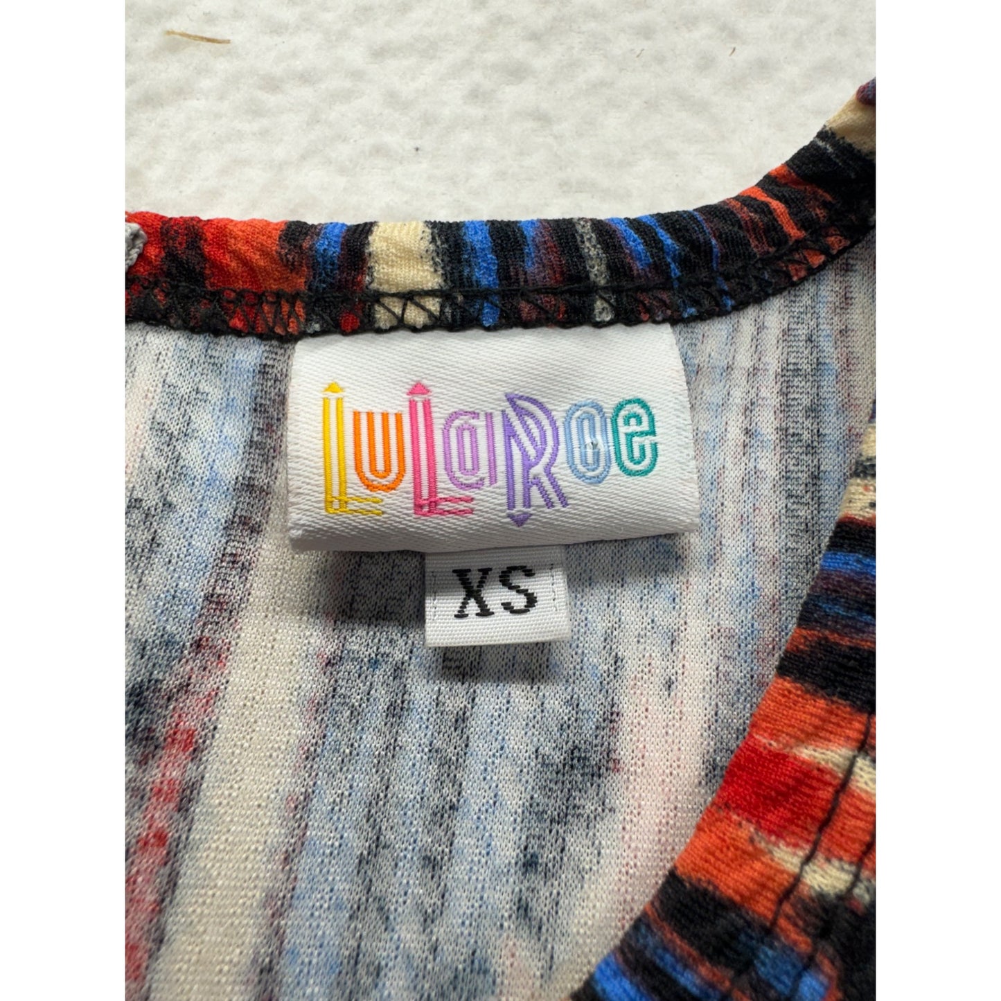 LuLaRoe XS Multicolor Ikat Print Dress #9146