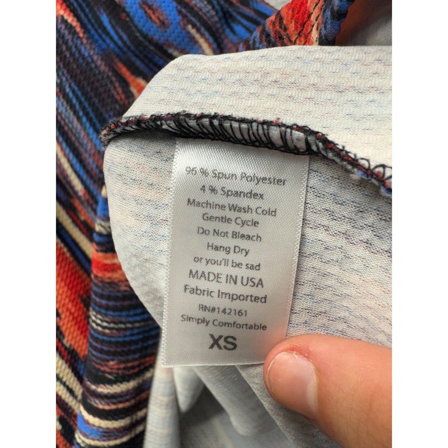 LuLaRoe XS Multicolor Ikat Print Dress #9146