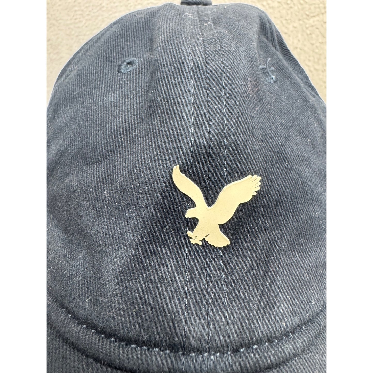 American Eagle Navy Blue Adjustable Baseball Cap W/ Embroidered Eagle Logo #7894