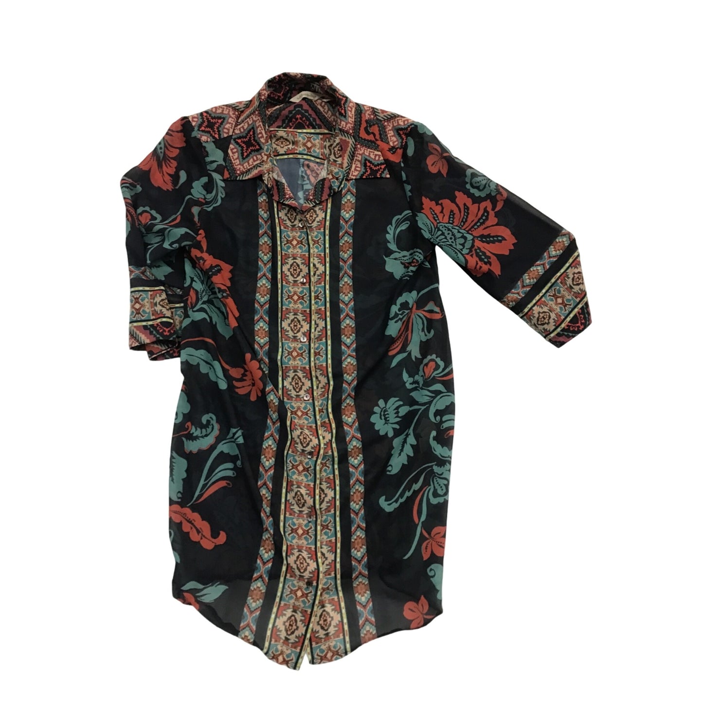 Women’s Tribal Print Button Up