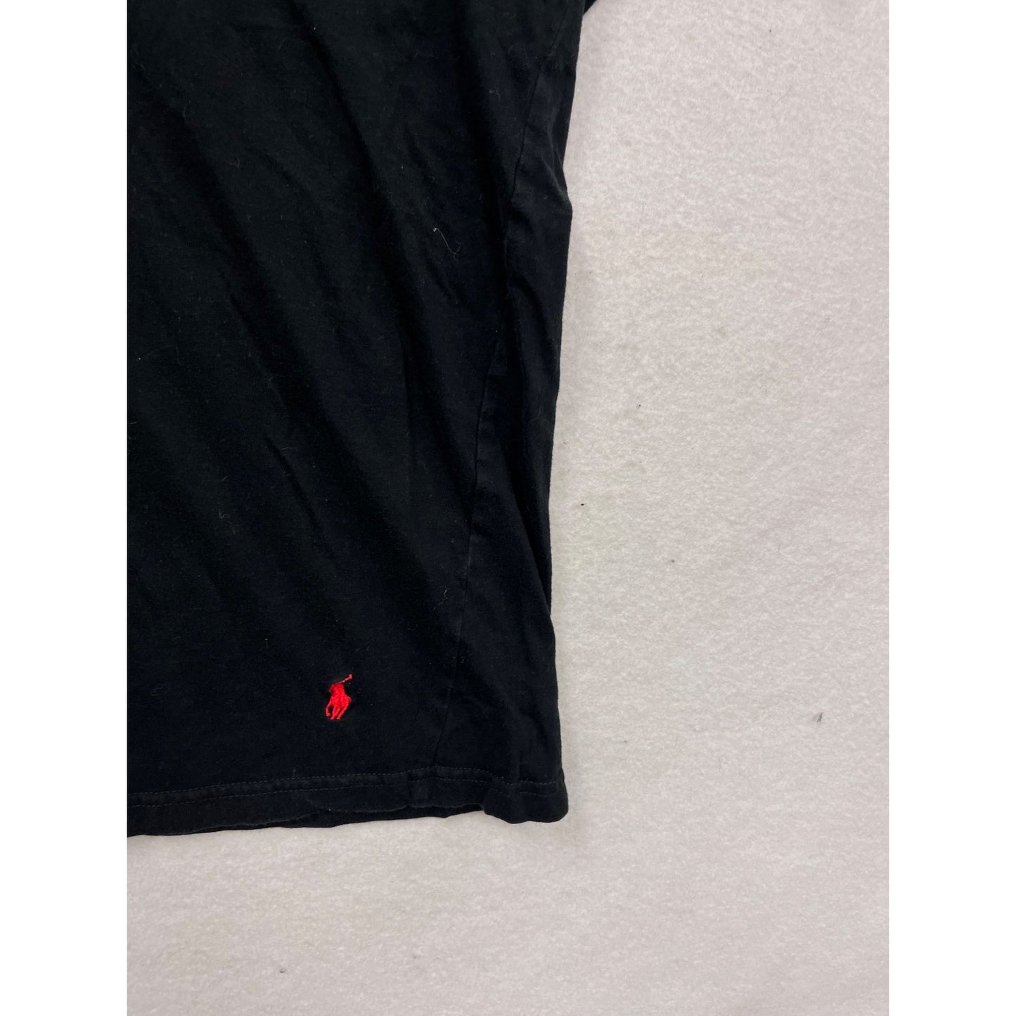 Ralph Lauren Polo Black V-Neck T-Shirt XL #559A