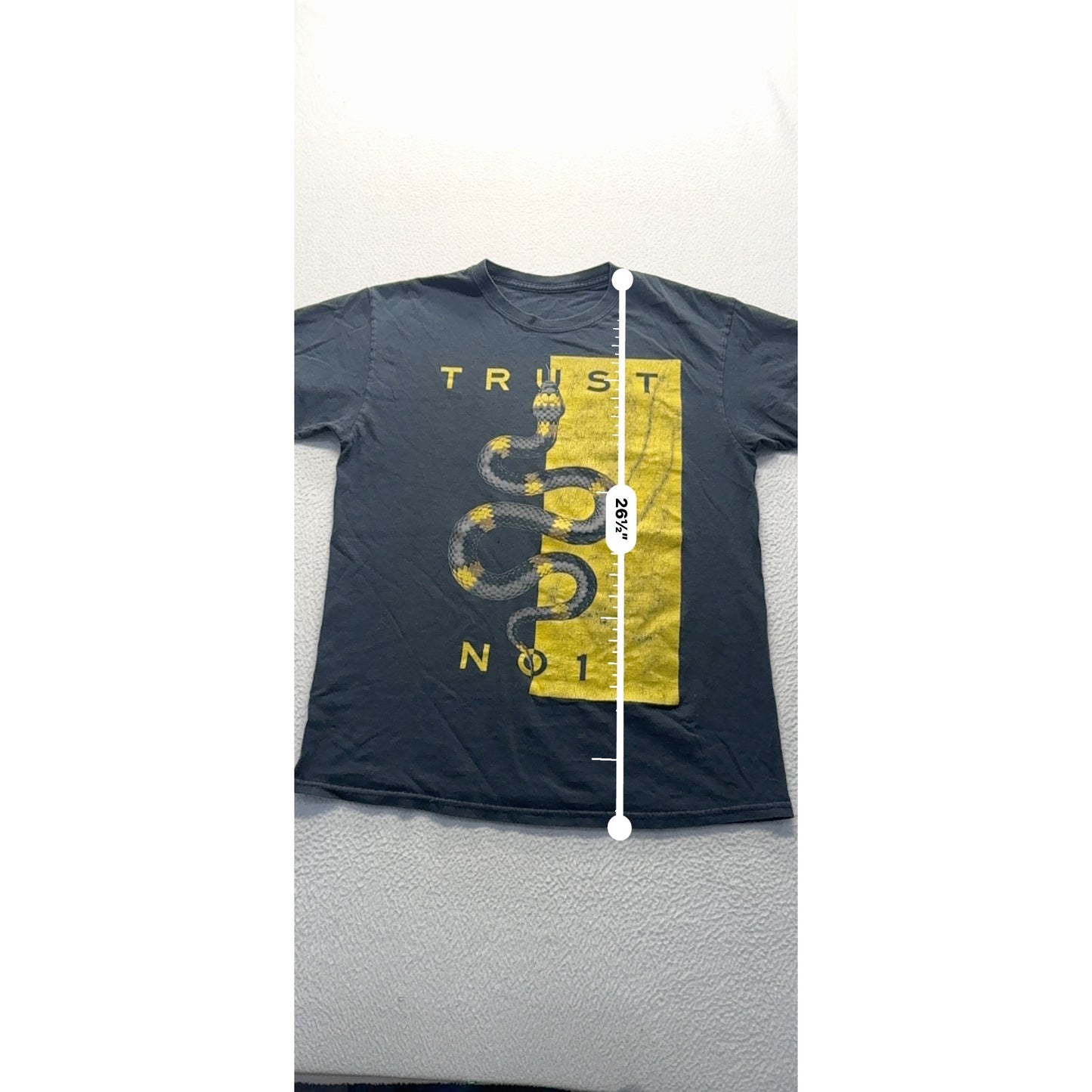 Black Graphic Trust No1 Snake T-Shirt #9071
