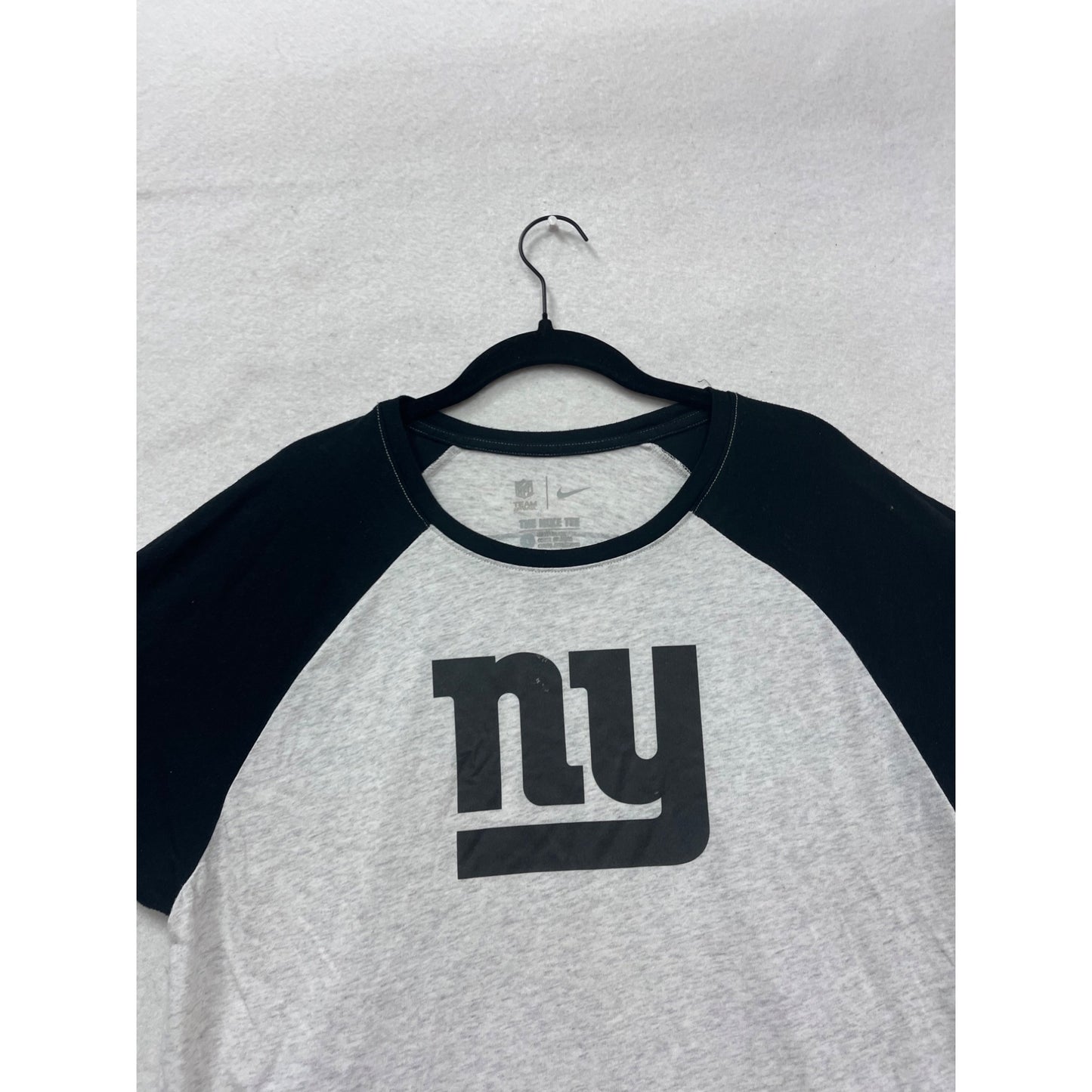 Nike New York Giants Raglan Tee Grey/Black #195A