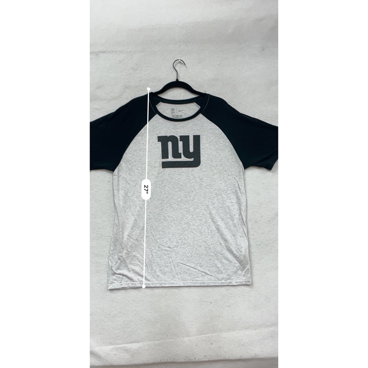Nike New York Giants Raglan Tee Grey/Black #195A
