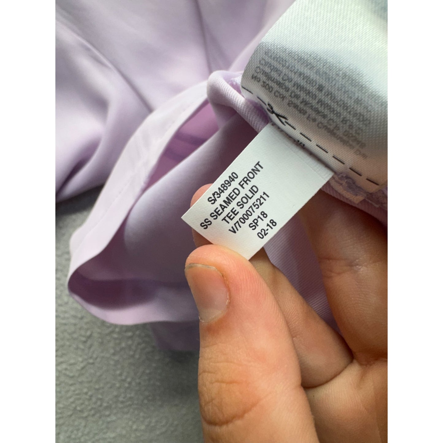 Banana Republic Lavender Blouse S Viscose & Lyocell 3/4 Sleeve Round Neck #9943