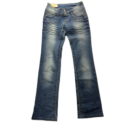 Angels Regular Fit Flared Stretch Jeans Y2K Deadstock #7440