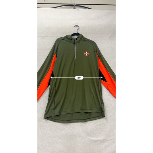 Polo Sport Ralph Lauren Performance Pullover XL Olive/Orange #801A