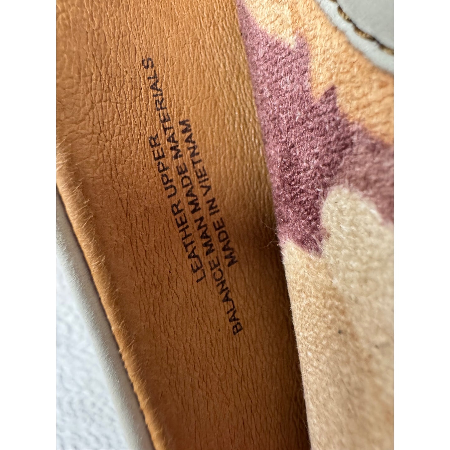 Born White Leather Loafers With Bow Detail & Floral Insoles Size 8 #9409