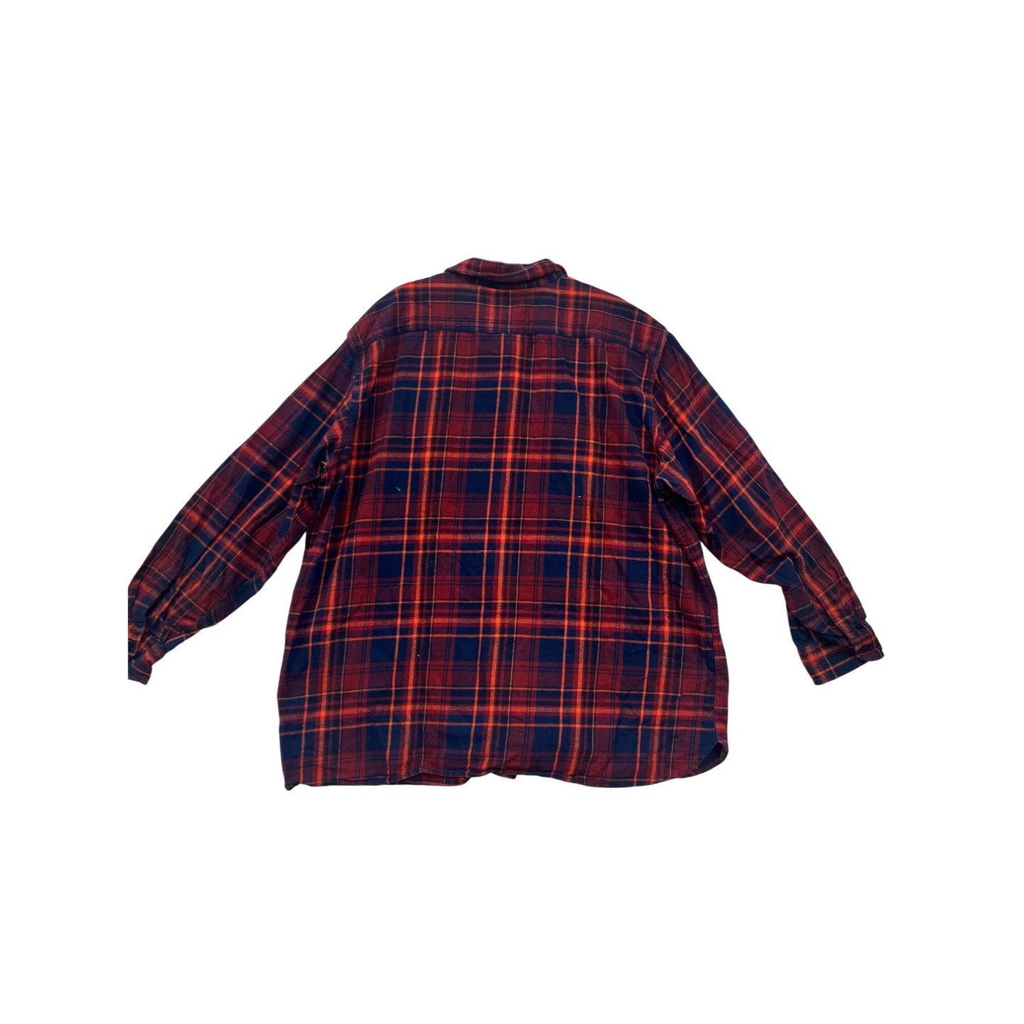 Levis XXL Relaxed Fit Flannel Shirt Red & Navy Plaid #205A