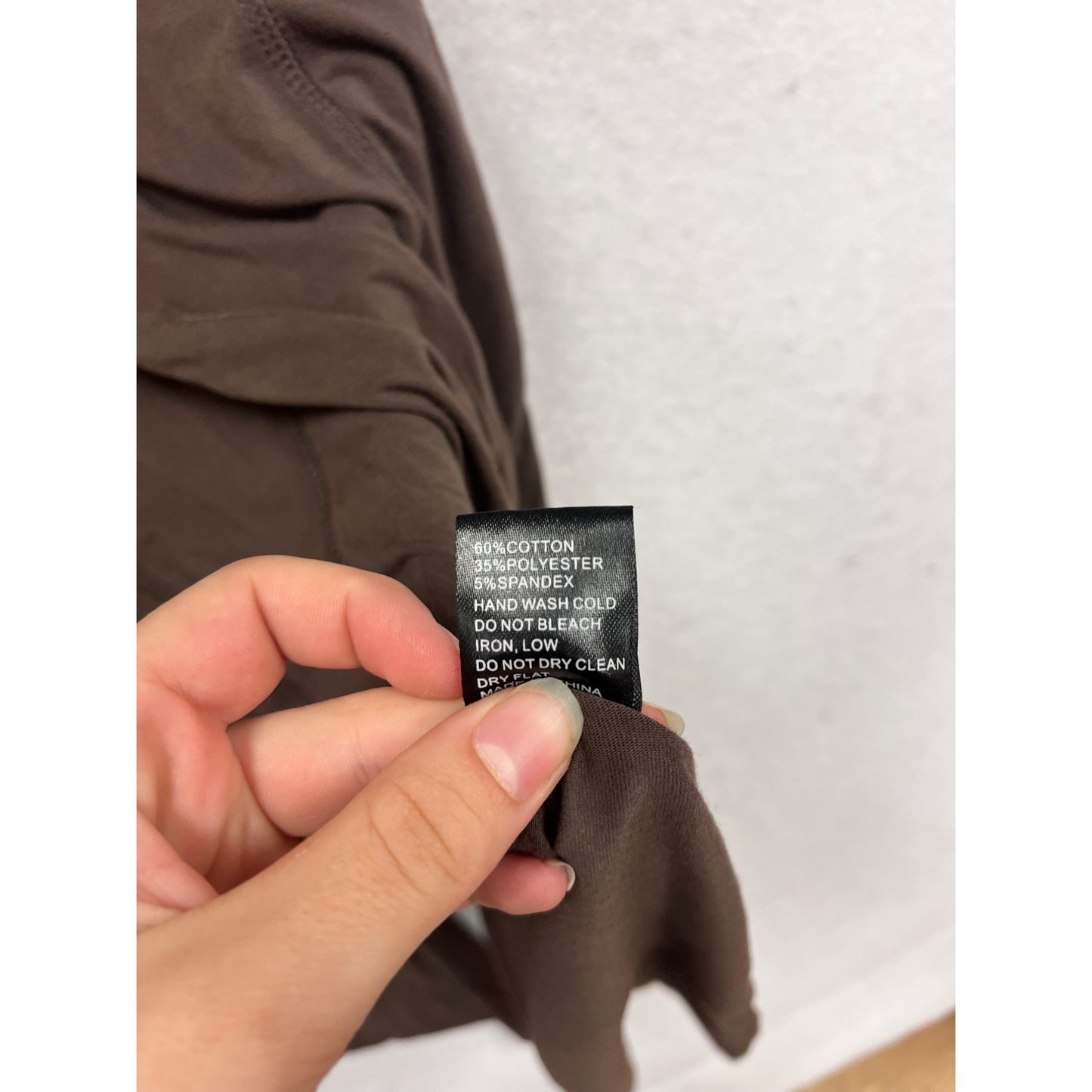 Pol Asymmetrical Sleeveless Tunic Top With Lace Detail S Brown #402A