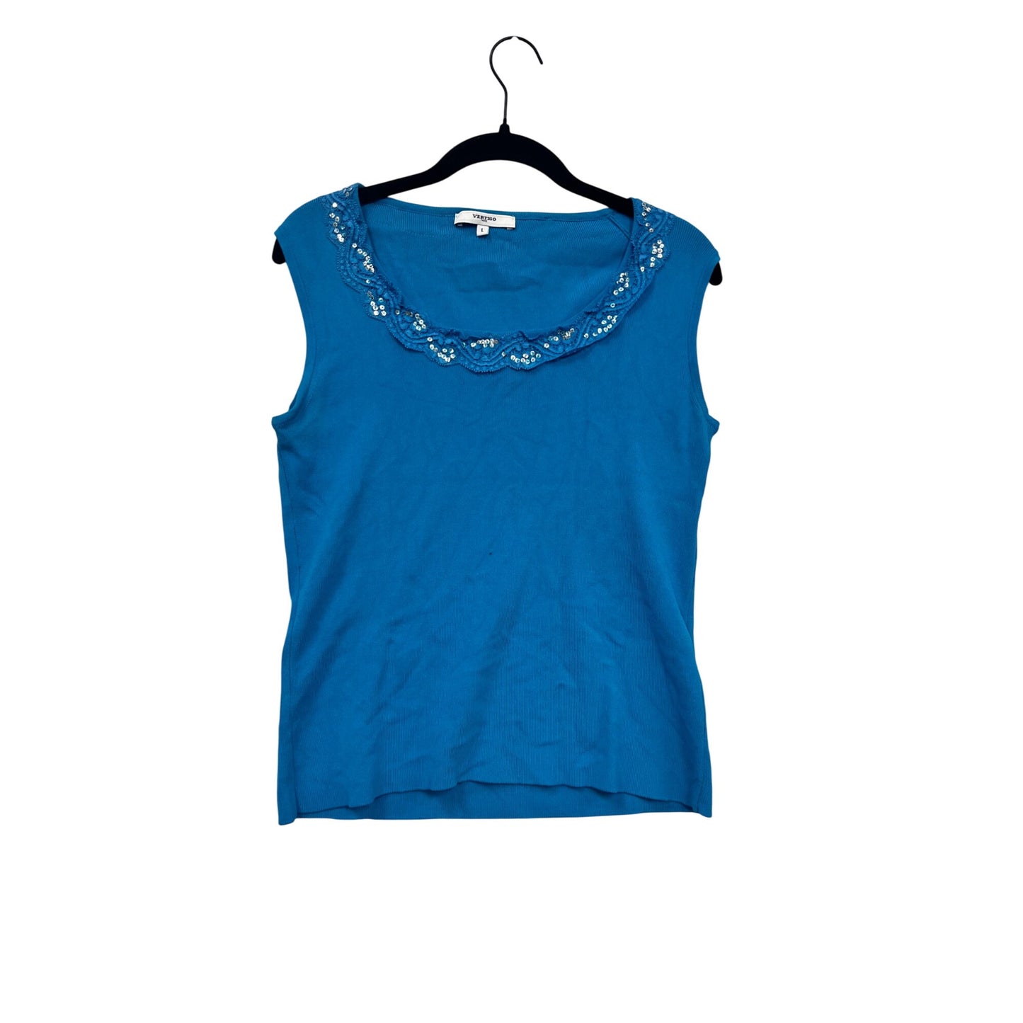 Large Blue Sleeveless Top #127A