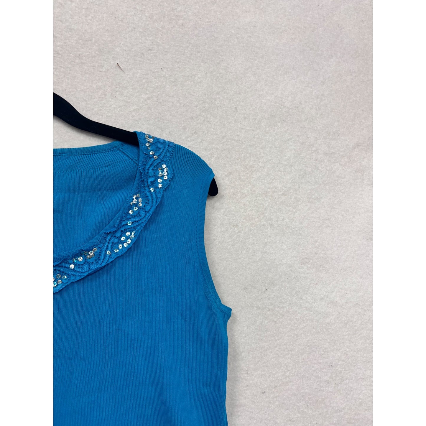 Large Blue Sleeveless Top #127A