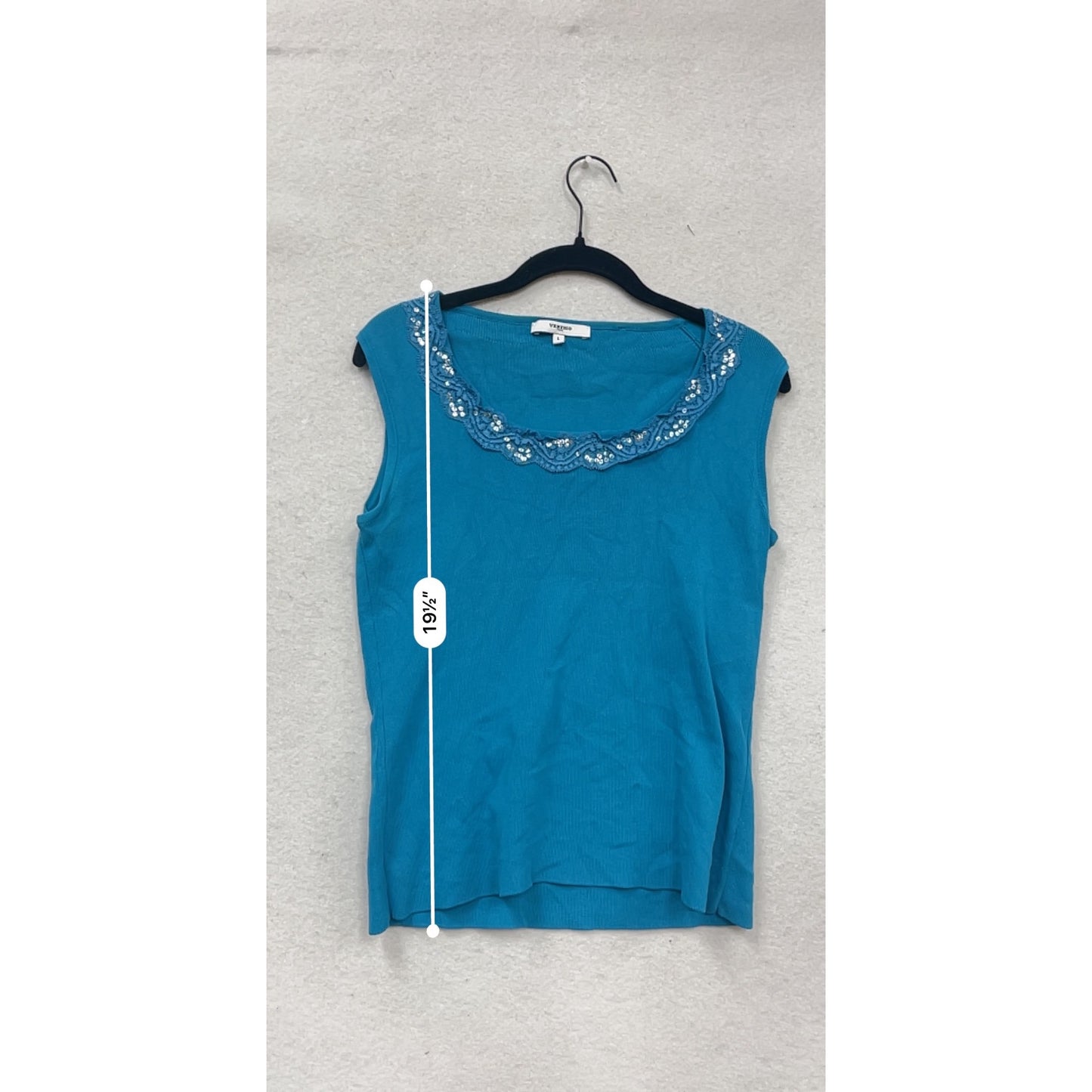 Large Blue Sleeveless Top #127A
