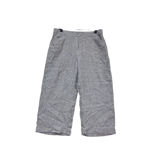 J.Jill Blue & White Striped Linen Pants Petite #876A
