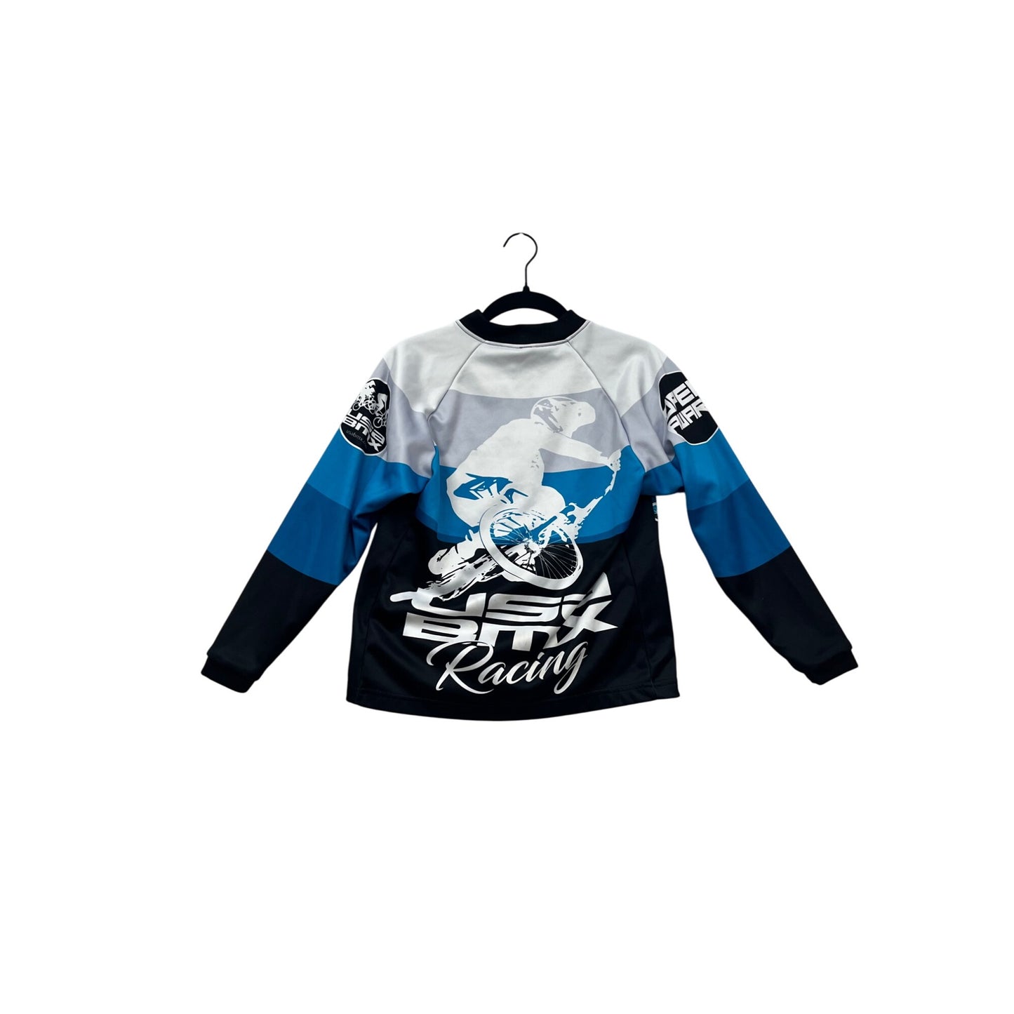 USA BMX Racing Jacket L Blue & Black #246A