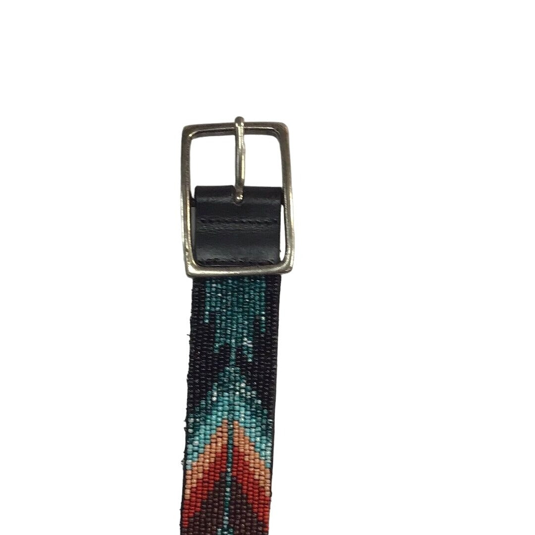 Women’s Indigenous Style Beaded Leather Belt