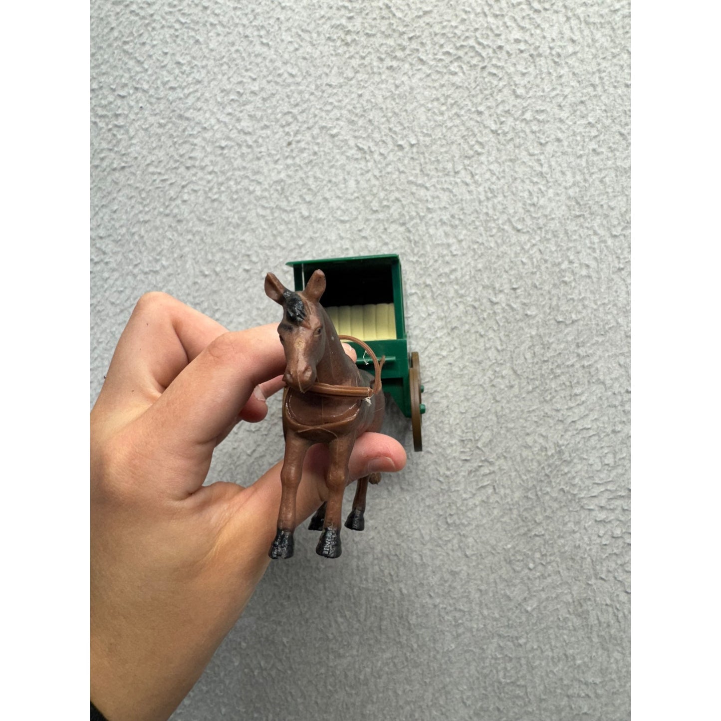 Breyer 2003 Harness Company Horse & Wagon Green Collectible Toy Model #123B