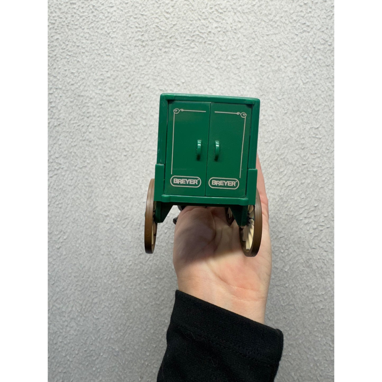 Breyer 2003 Harness Company Horse & Wagon Green Collectible Toy Model #123B