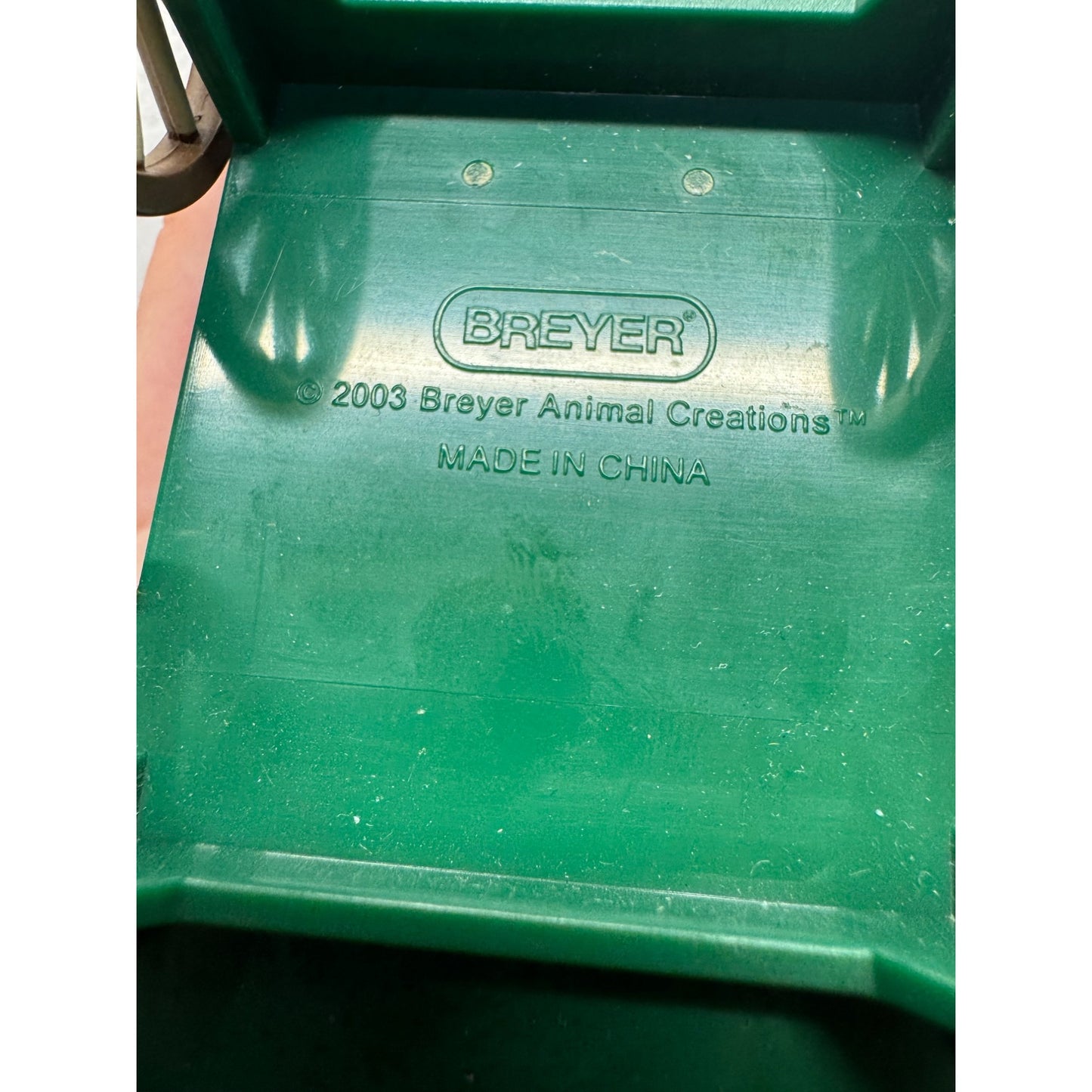 Breyer 2003 Harness Company Horse & Wagon Green Collectible Toy Model #123B