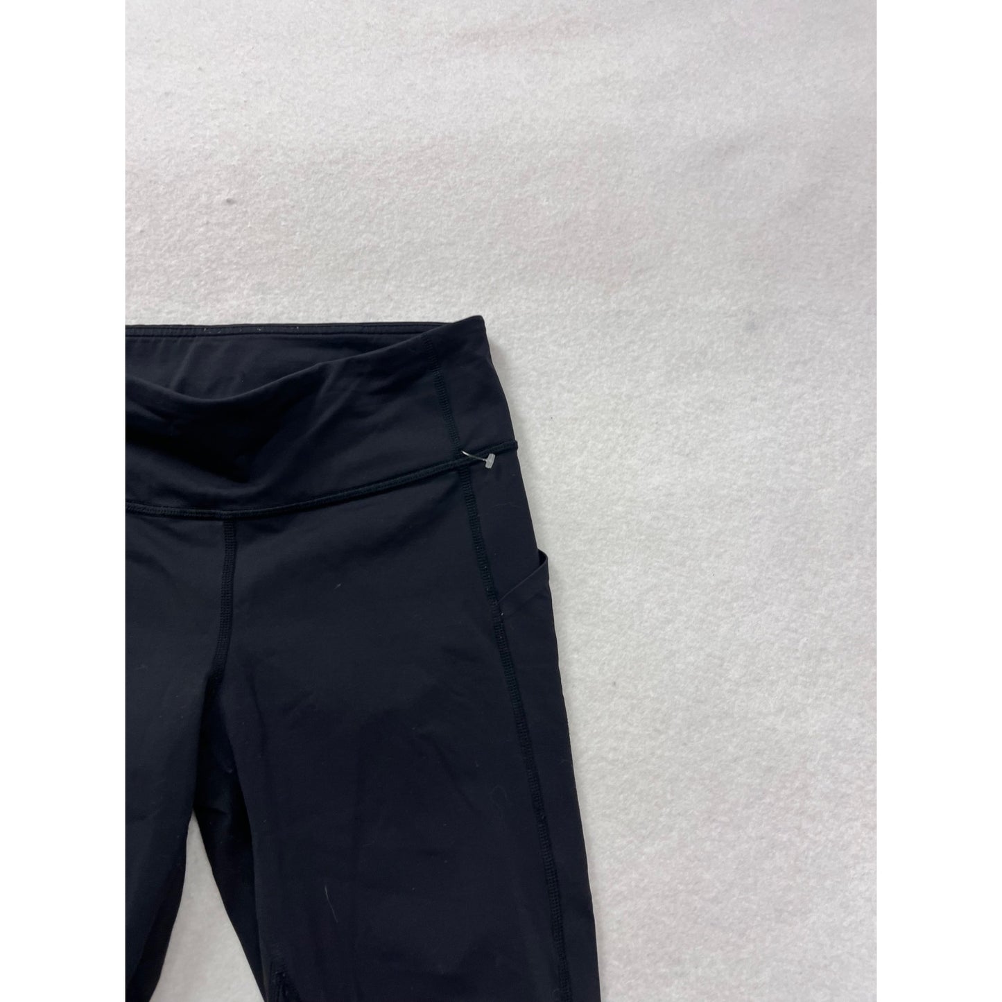 Lululemon Womens Black High-Rise Crop Leggings Size 6 #15A