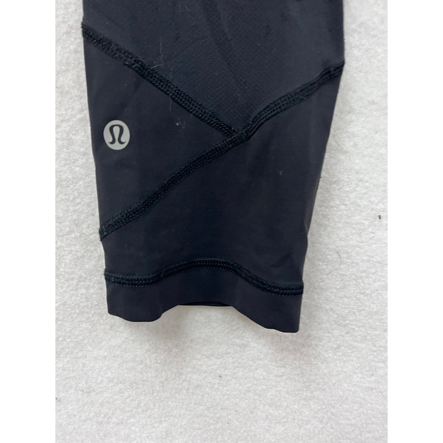 Lululemon Womens Black High-Rise Crop Leggings Size 6 #15A
