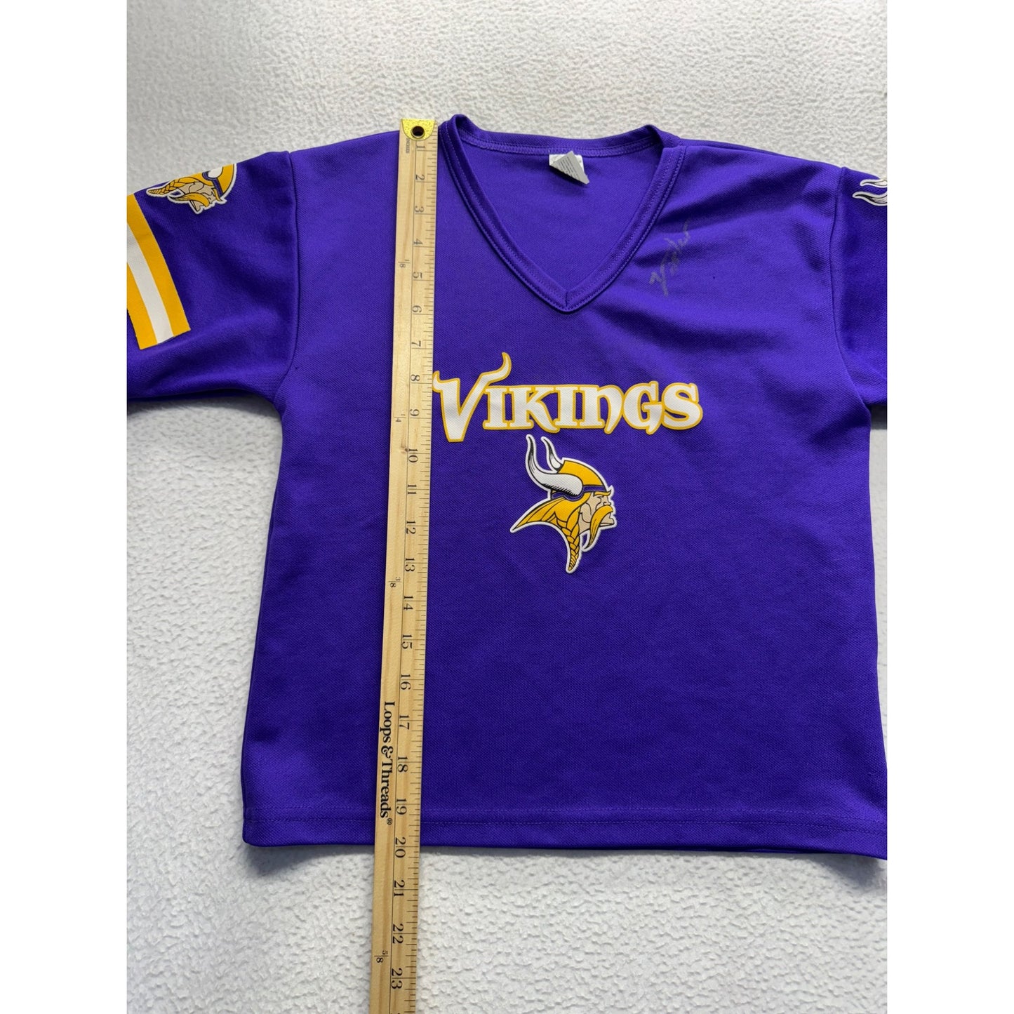 Kids Vikings Jersey Signed #5710