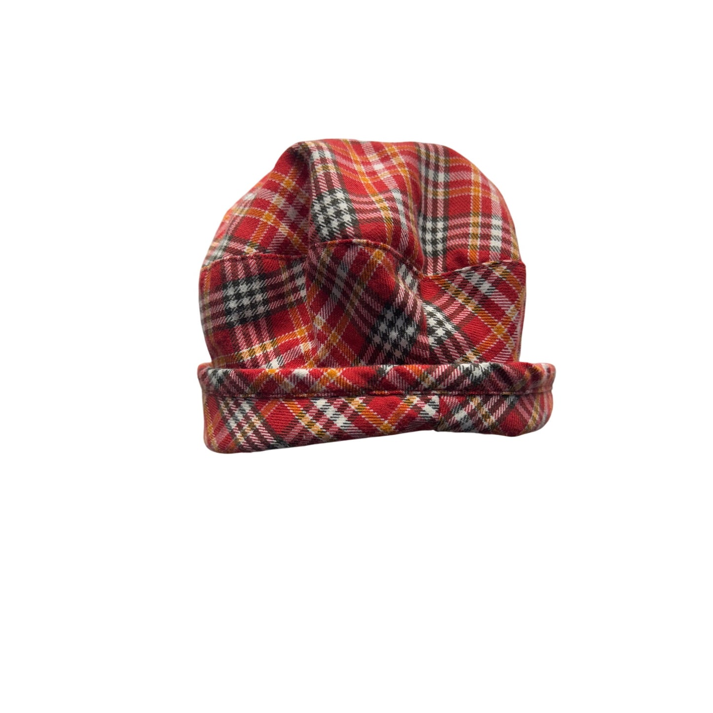 Baby Gap Red Plaid L/XL Bucket Hat 12-24 Months Polyester Cotton Blend #9613
