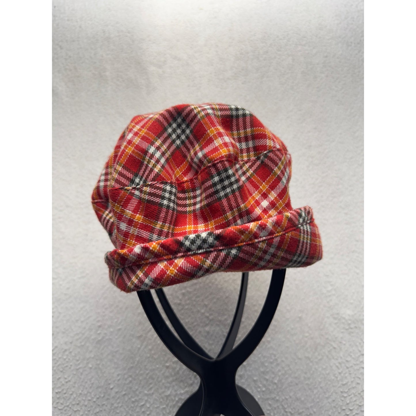 Baby Gap Red Plaid L/XL Bucket Hat 12-24 Months Polyester Cotton Blend #9613