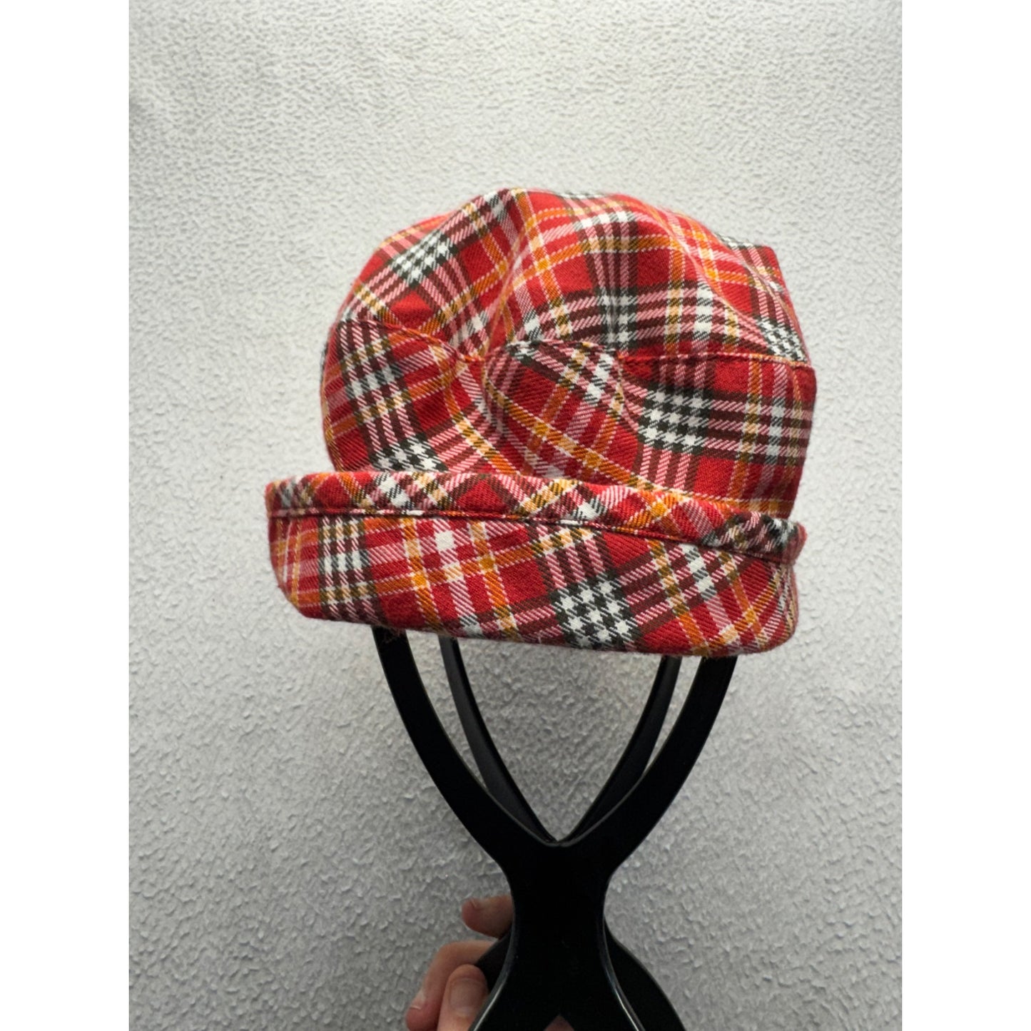 Baby Gap Red Plaid L/XL Bucket Hat 12-24 Months Polyester Cotton Blend #9613