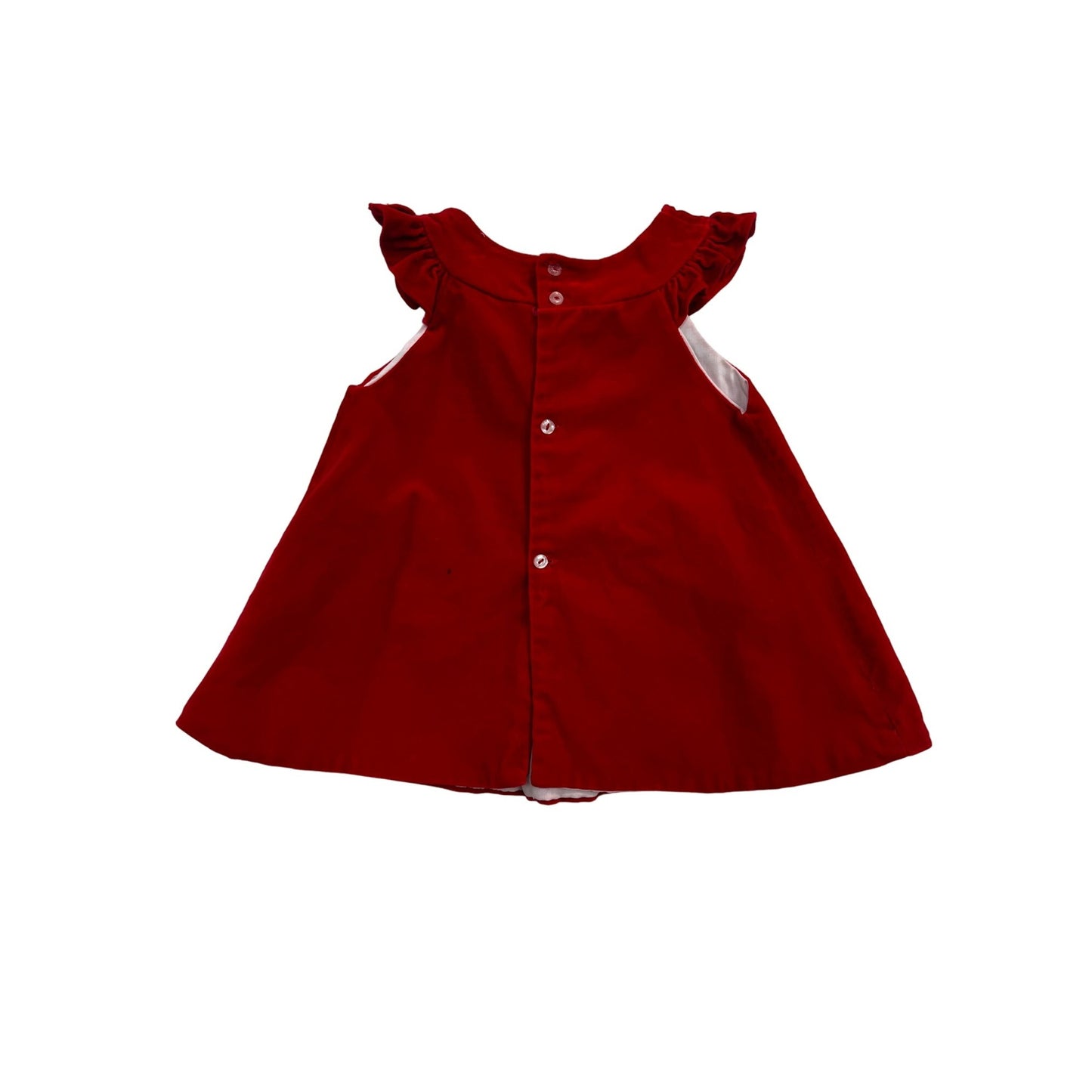 Vintage Baby Girls Velvet Dress #2394