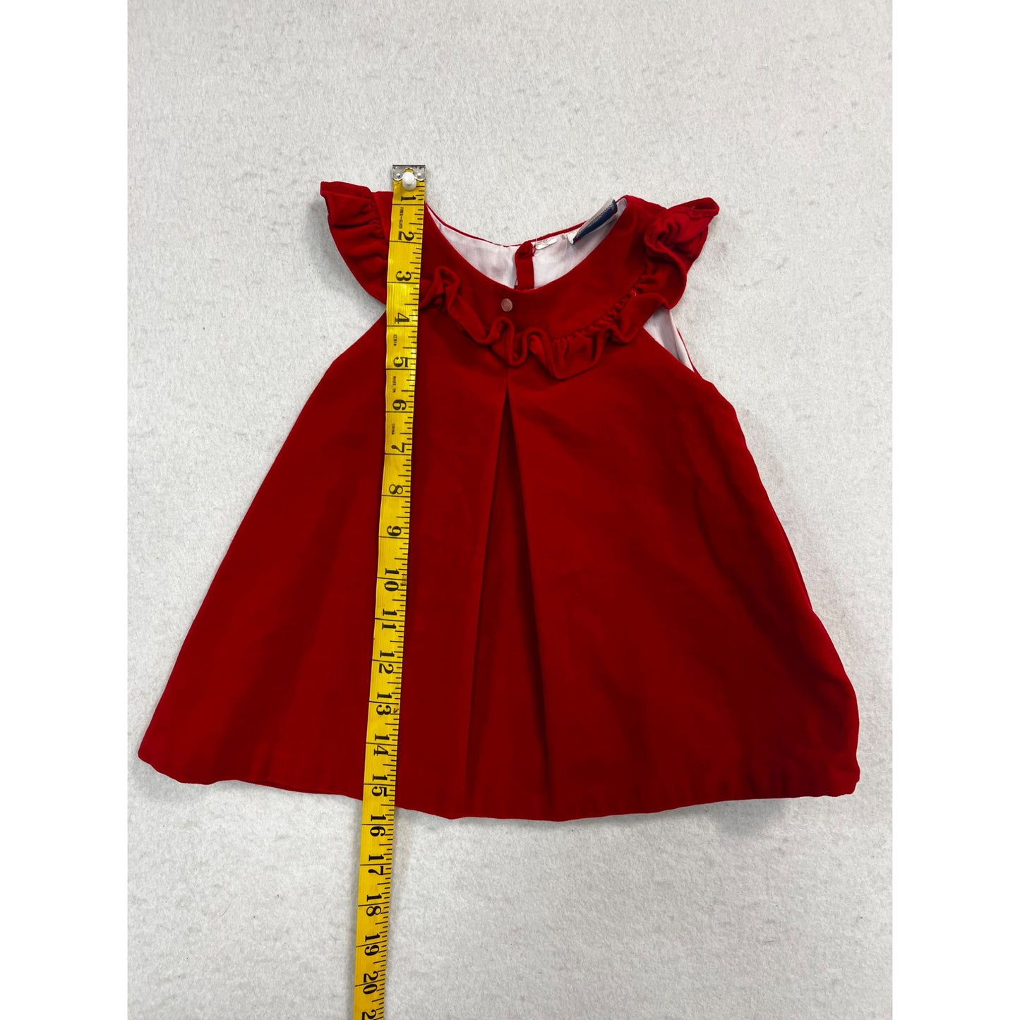 Vintage Baby Girls Velvet Dress #2394