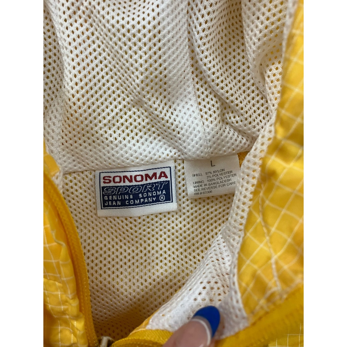 Vintage Youth Yellow Windbreaker #2871