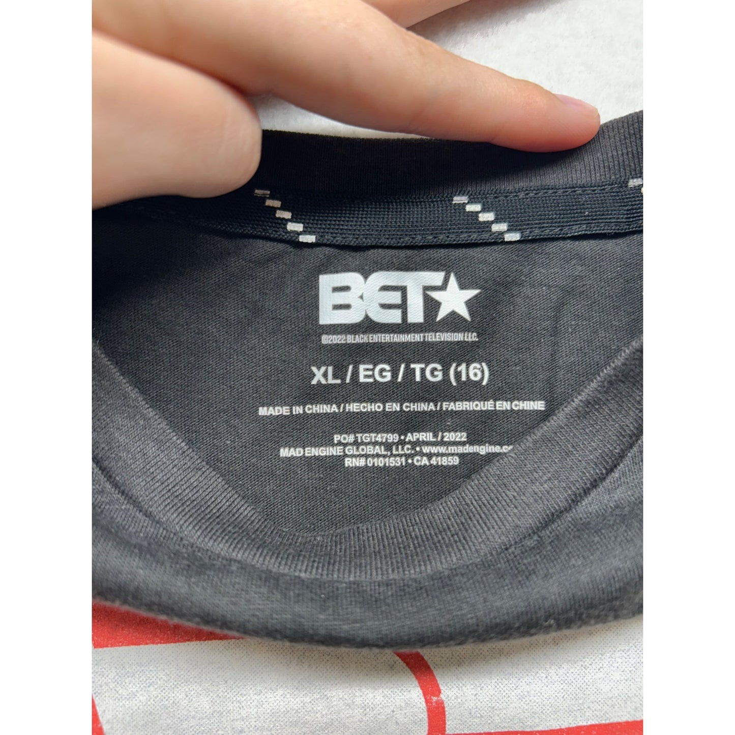 BET Black Graphic T-Shirt Youth XL #173A