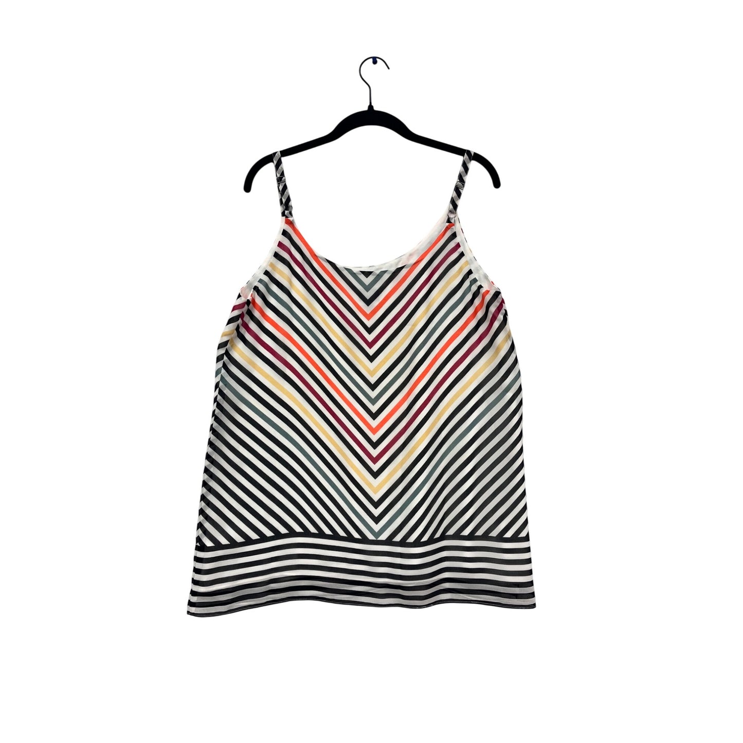 Cabi Multicolor Striped Sleeveless Top M #542A
