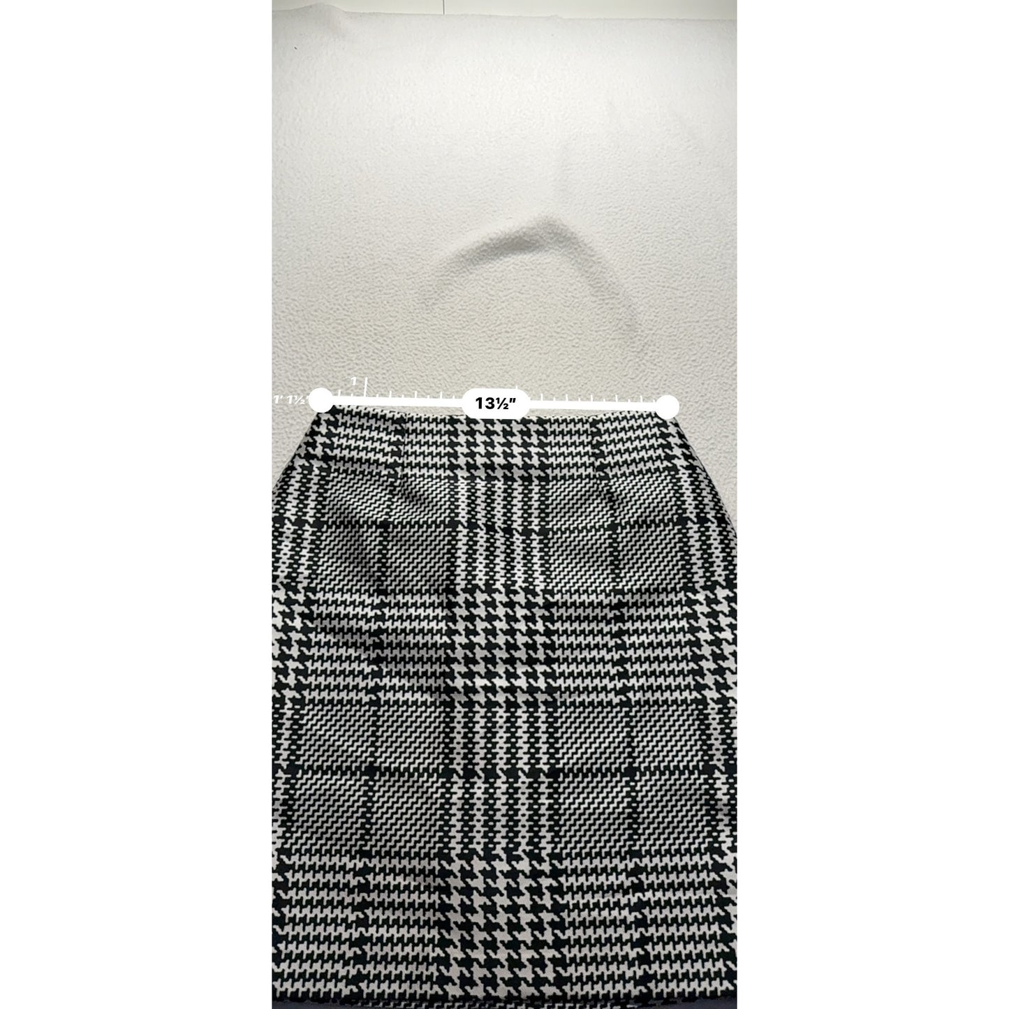 White House Black Market Houndstooth Pencil Skirt Size 4 #9305