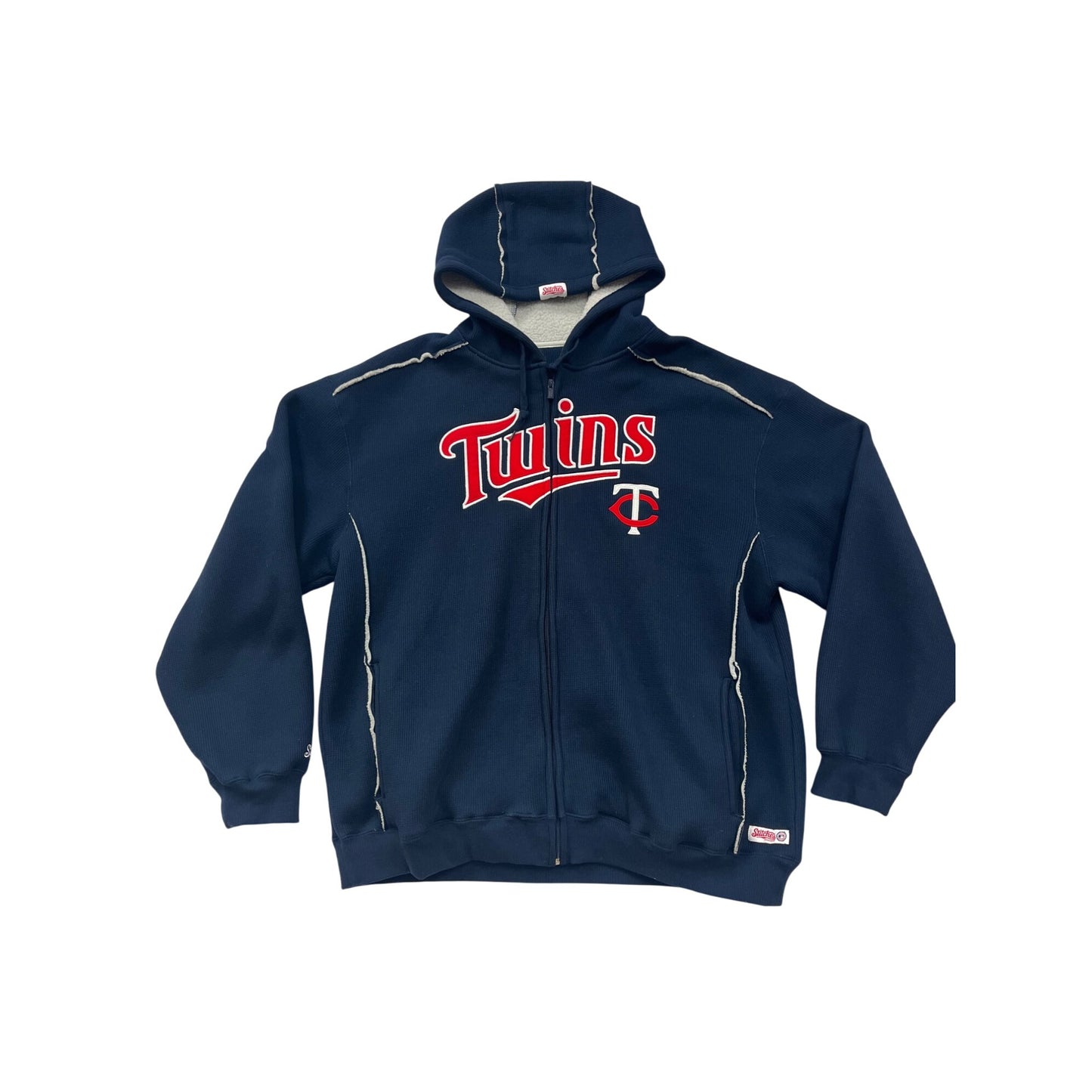 Minnesota Twins Stitches Mens XL Full-Zip Hoodie #8878