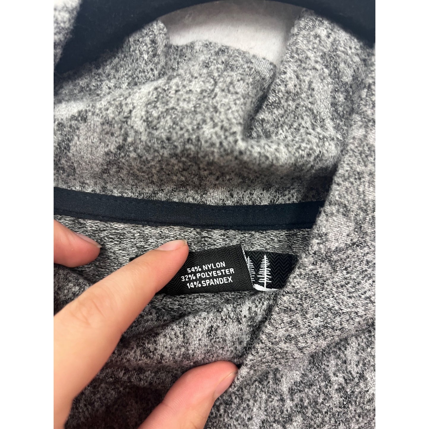 Kyodan Outdoor XL Gray Patterned Mock Neck Pullover #8727