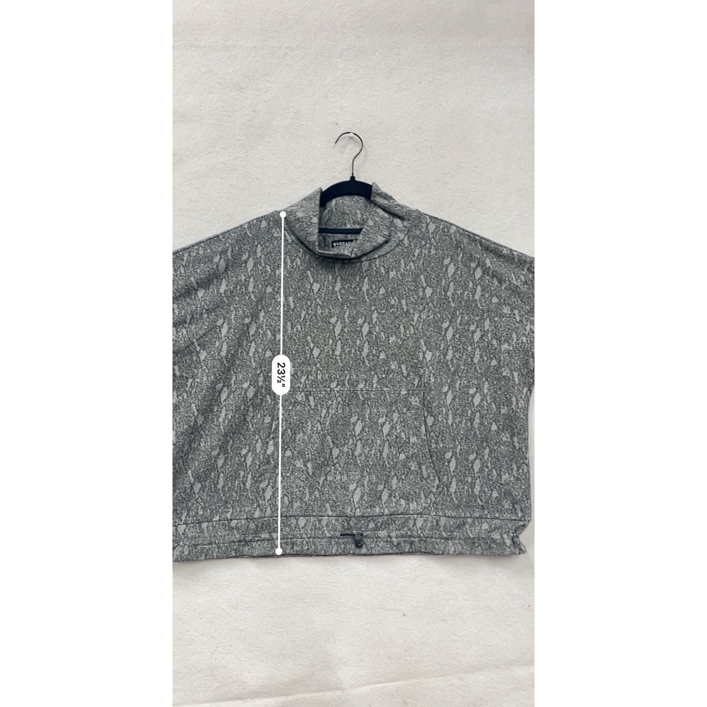 Kyodan Outdoor XL Gray Patterned Mock Neck Pullover #8727