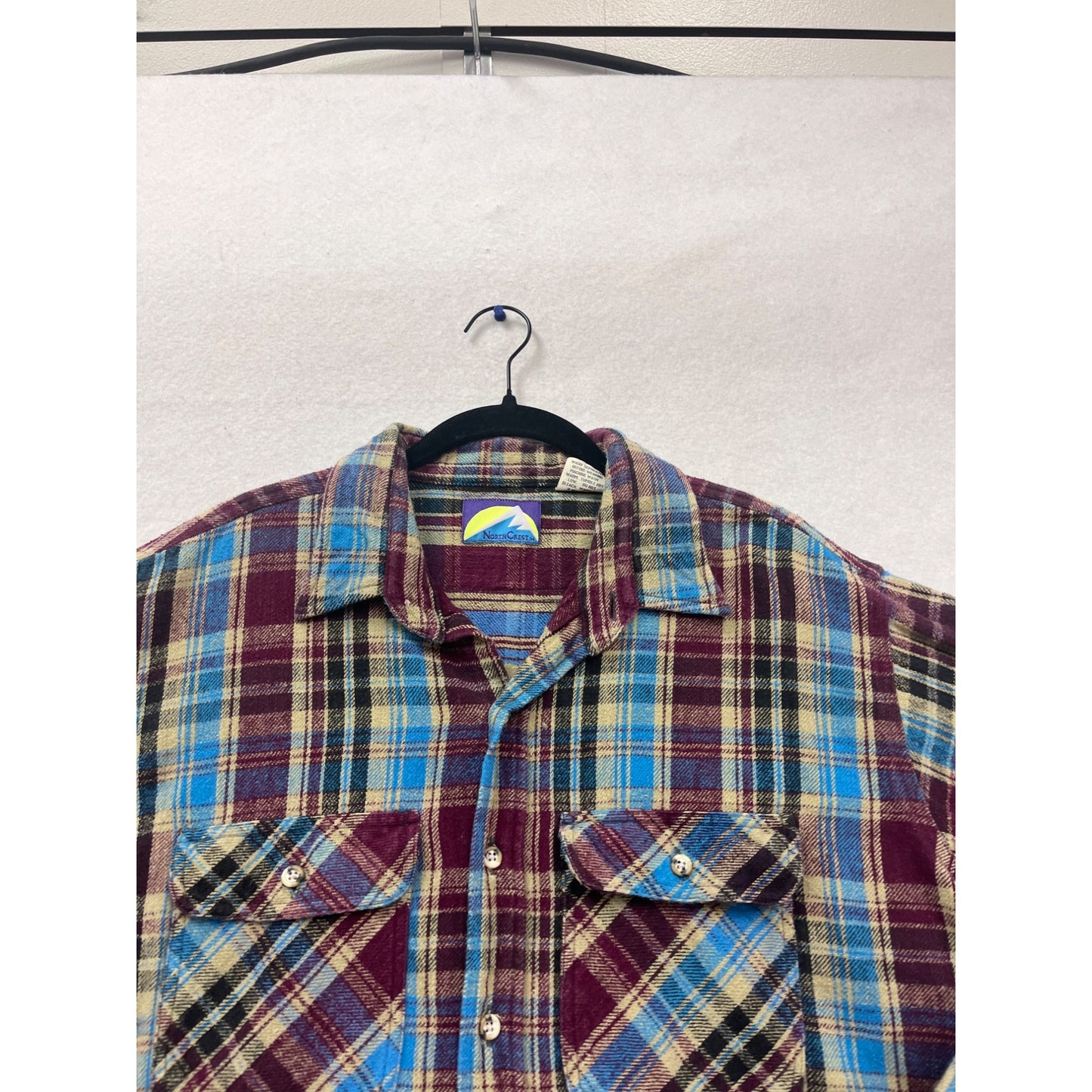 North Crest XL Tall Plaid Flannel Shirt #516A