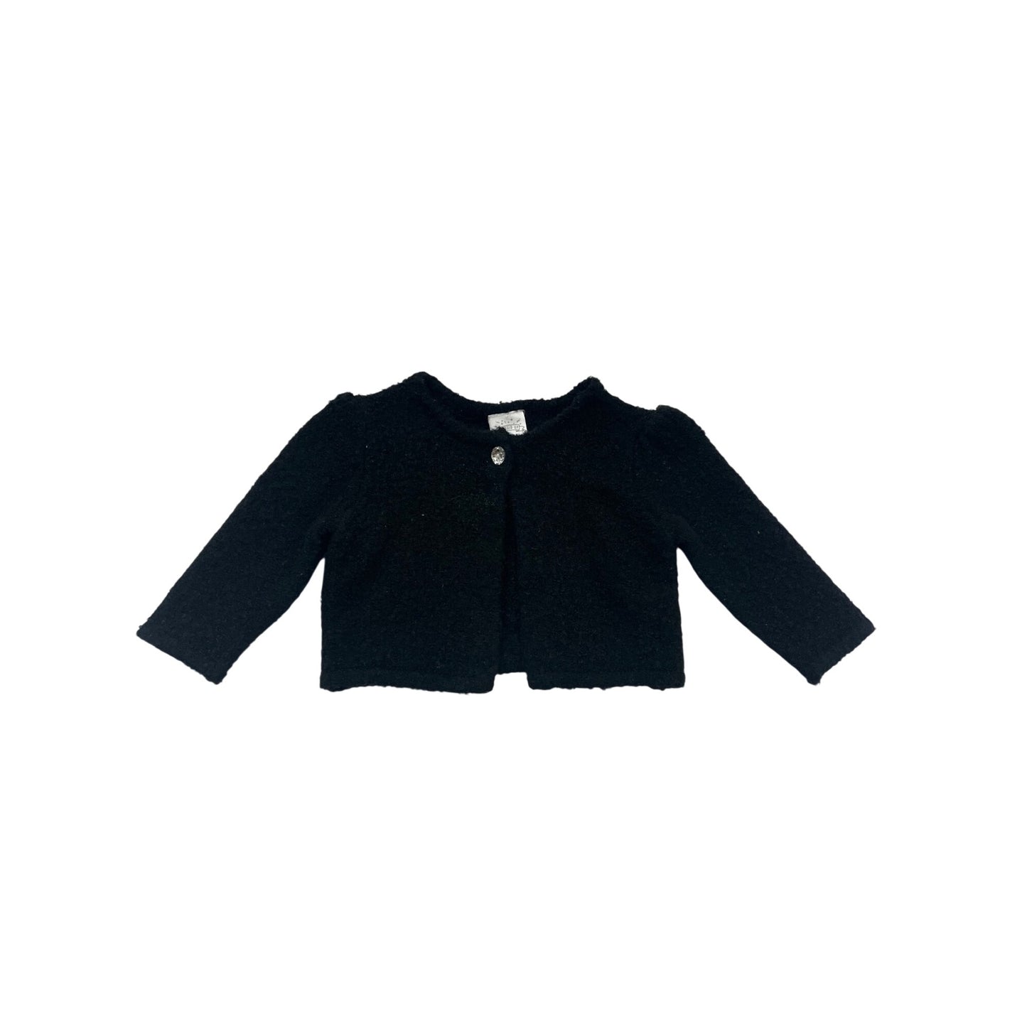 Gymboree Black Baby Cardigan Sweater 3-6M #139C
