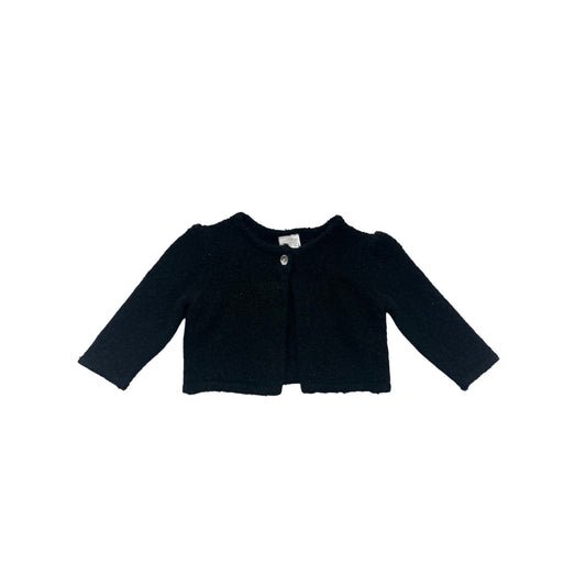 Gymboree Black Baby Cardigan Sweater 3-6M #139C