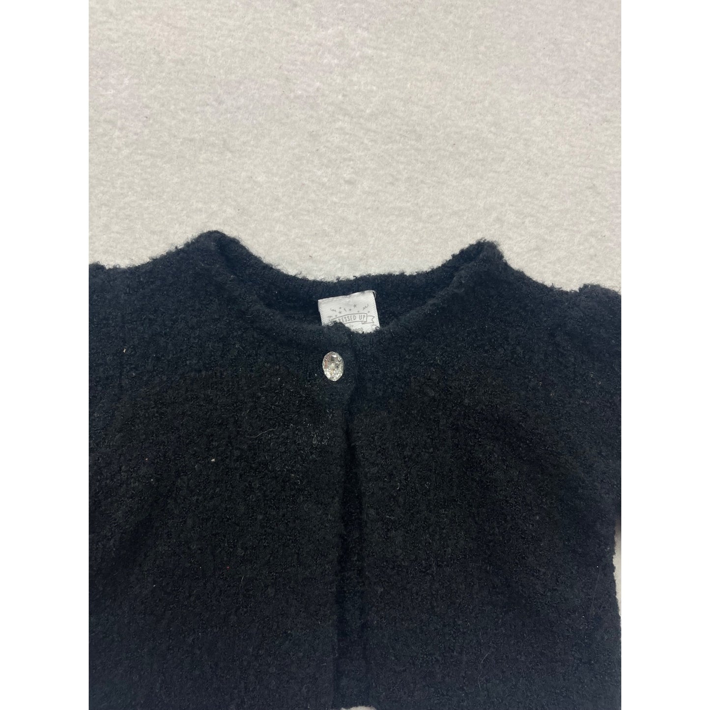 Gymboree Black Baby Cardigan Sweater 3-6M #139C