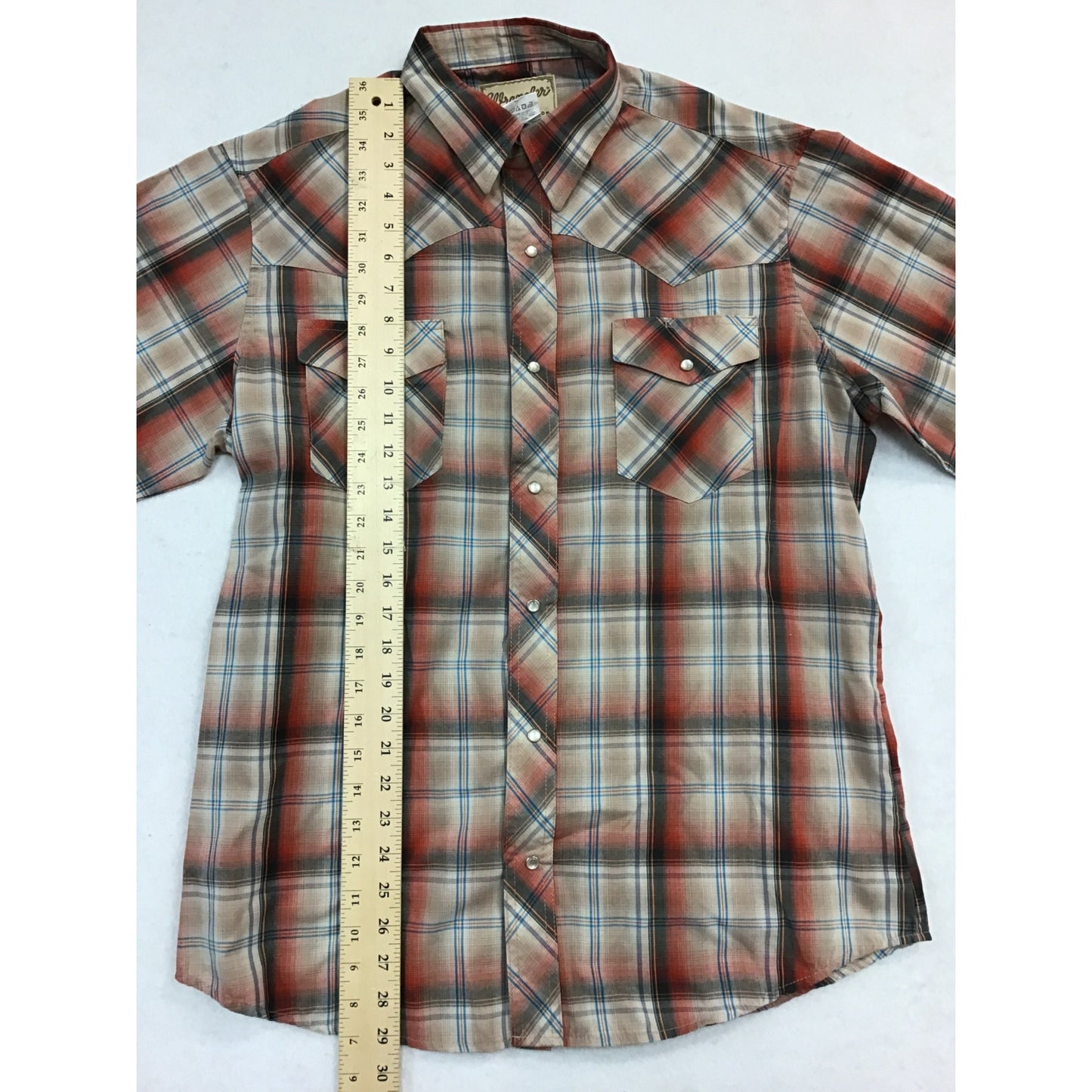 Mens Wrangler Snap Shirt