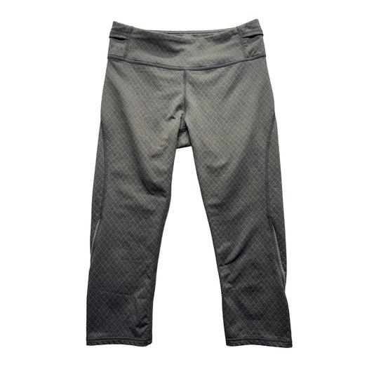 Kyodan  XS Gray Patterned Cropped Athletic Leggings 26.5" #9922