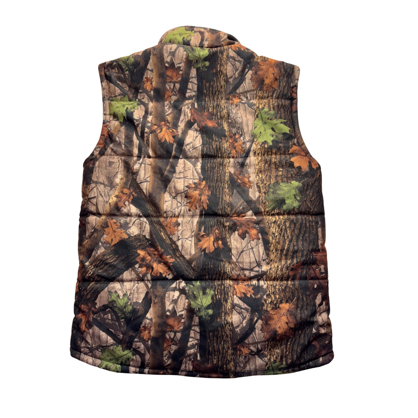 Camo Reversible Hunting Vest Puffer Style Size L Zip 9496