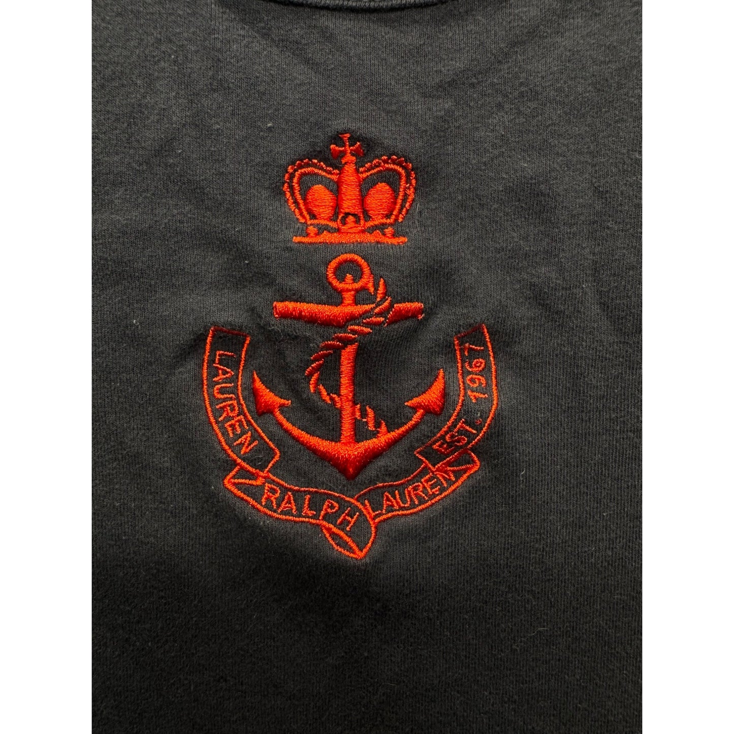Ralph Lauren Navy Nautical Embroidered Tank Top Sleeveless Shirt #9552