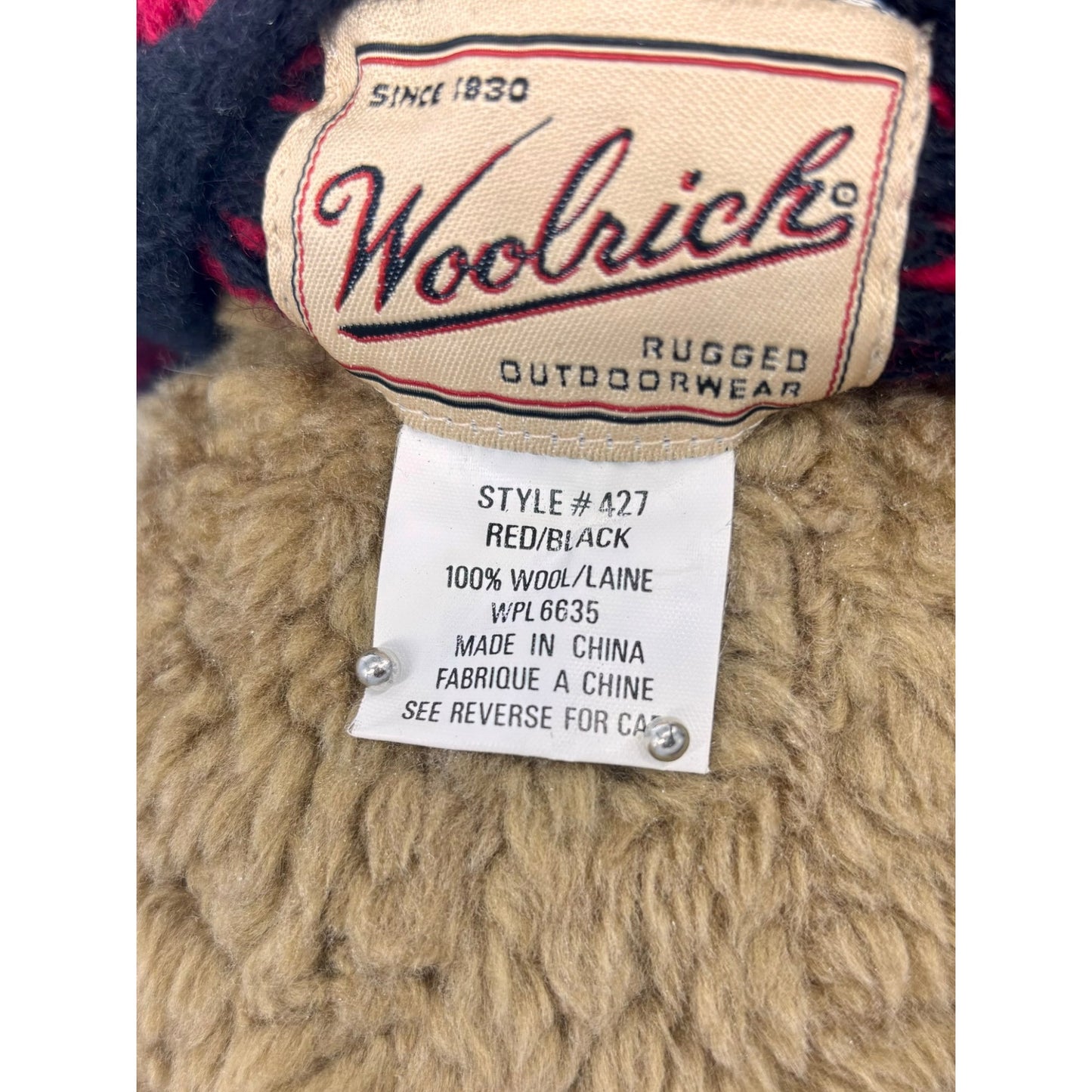 1988 Woolrich Stuffed Bear