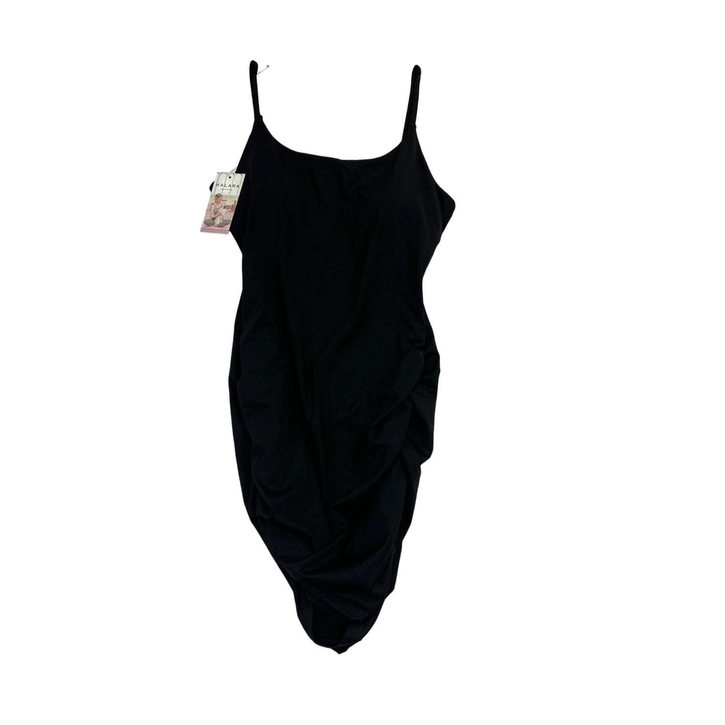 Halara #2405 size L black tank dress yoga/swim